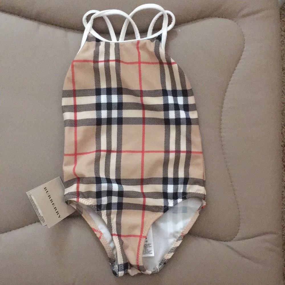 Authentic NWT Burberry Swimsuit Size 6 Months!